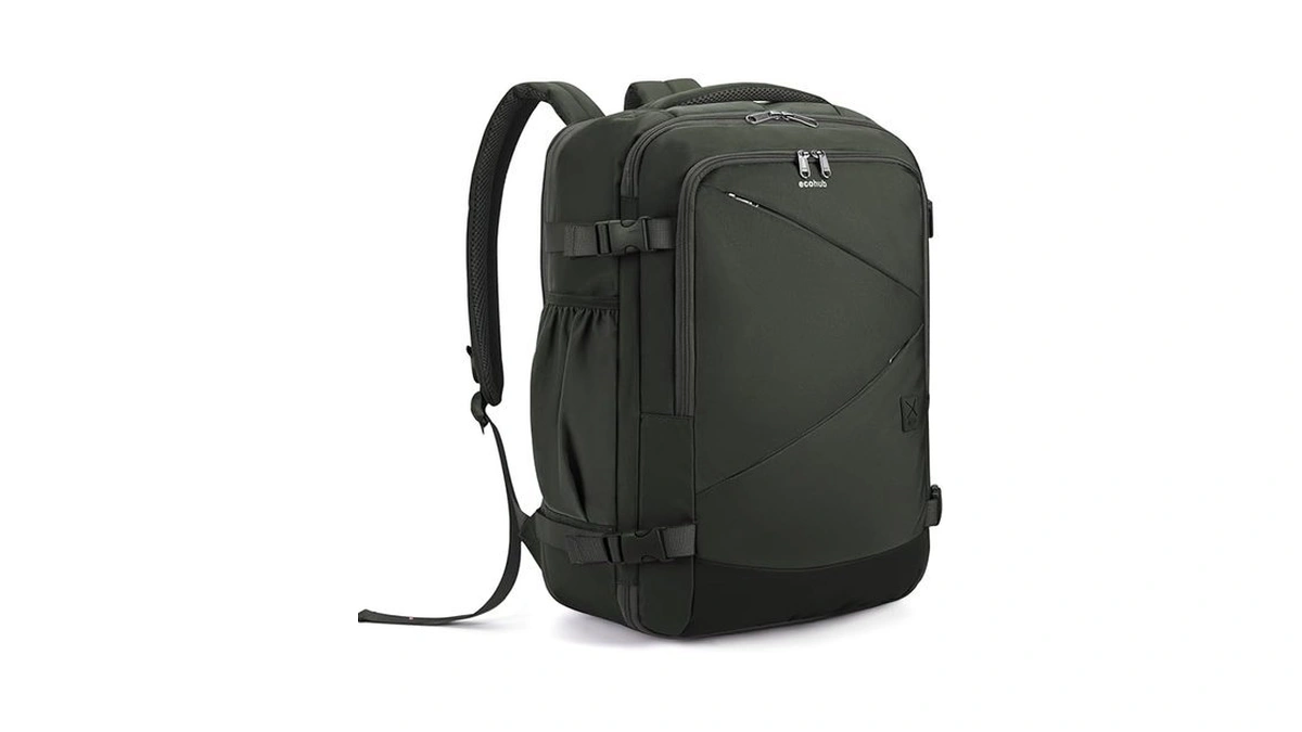 Ecohub Carry On Travel Backpack, Expandable Airlines Personal Item Bag