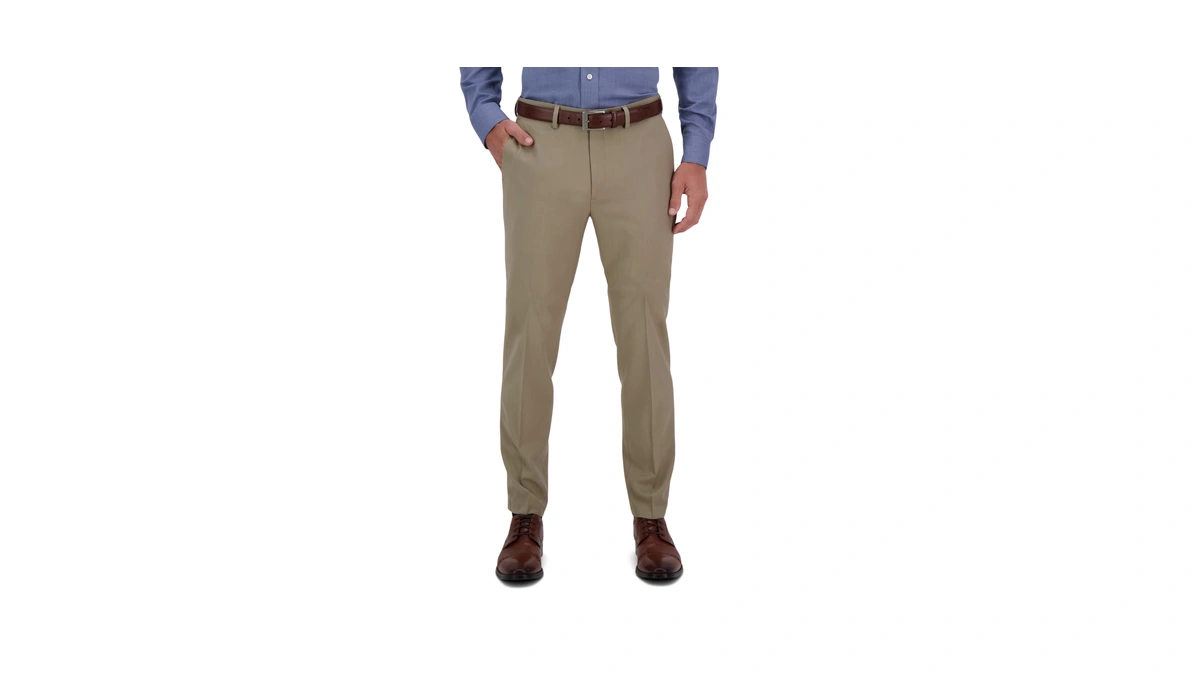 Haggar Mens Premium Comfort Slim & Straight Fit Dress Pants,
