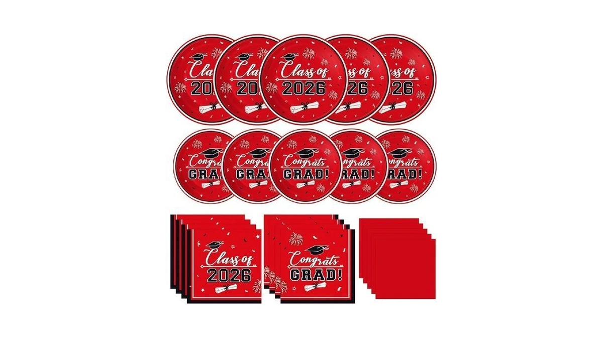 Graduation Plates And Napkins 2026 Grad Party Supplies, Class Of