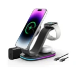 Wireless Charging Station, 2026 Upgraded Fast 15w 4-in-1 Charger Station