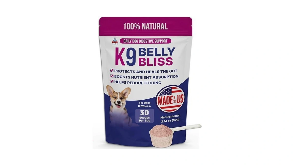 Pup Labs K9 Belly Bliss, All-natural Gut Health For Dogs,