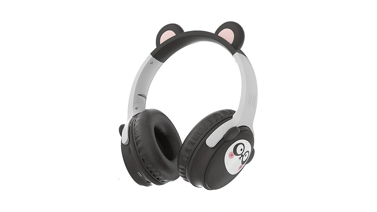 Wocdwocd [65h Playtime] Cute Animal Ear Kids Bluetooth Headphones For