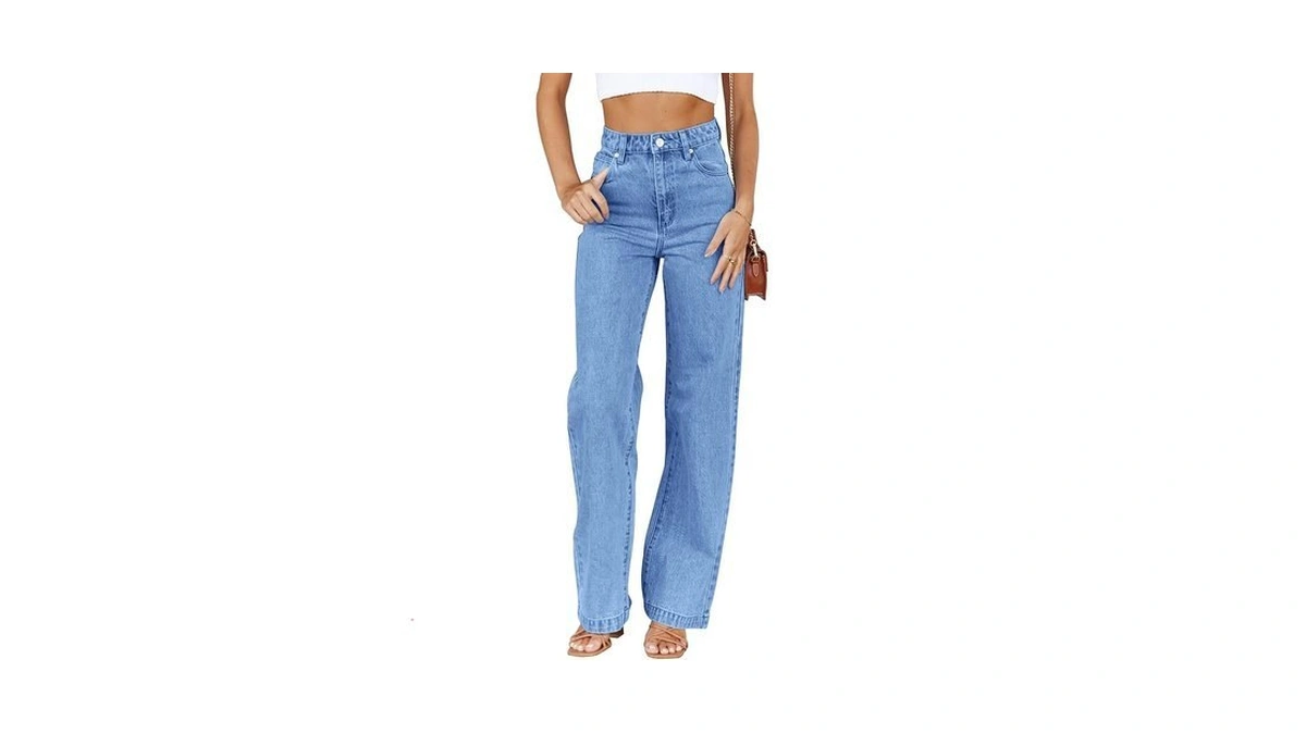 Cicy Bell Women's High Waisted Petite Jeans Boyfriend Baggy Straight