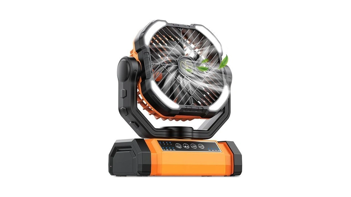 Camping Fan Rechargeable, 270°rotation Battery Powered Fans, Rechargeable Fan Portable