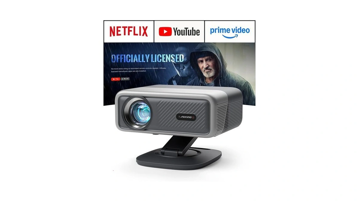[now With Netflix & 4000 Ansi] 4k Projector With Wifi