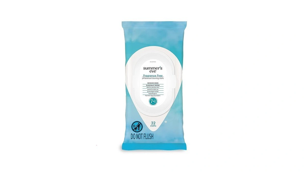 Summer's Eve Fragrance-free Feminine Wipes, Gentle Ph-balanced Micellar Water Based