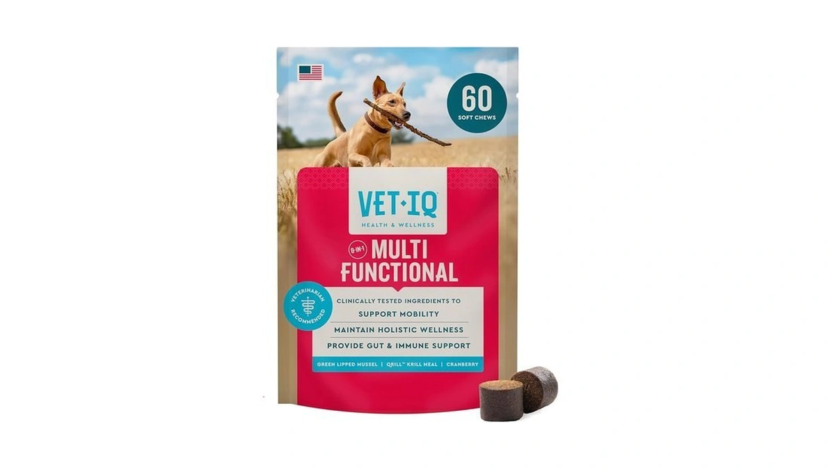 Vetiq 8-in-one Multifunctional Supplement For Dogs, Supports Hip & Joint,
