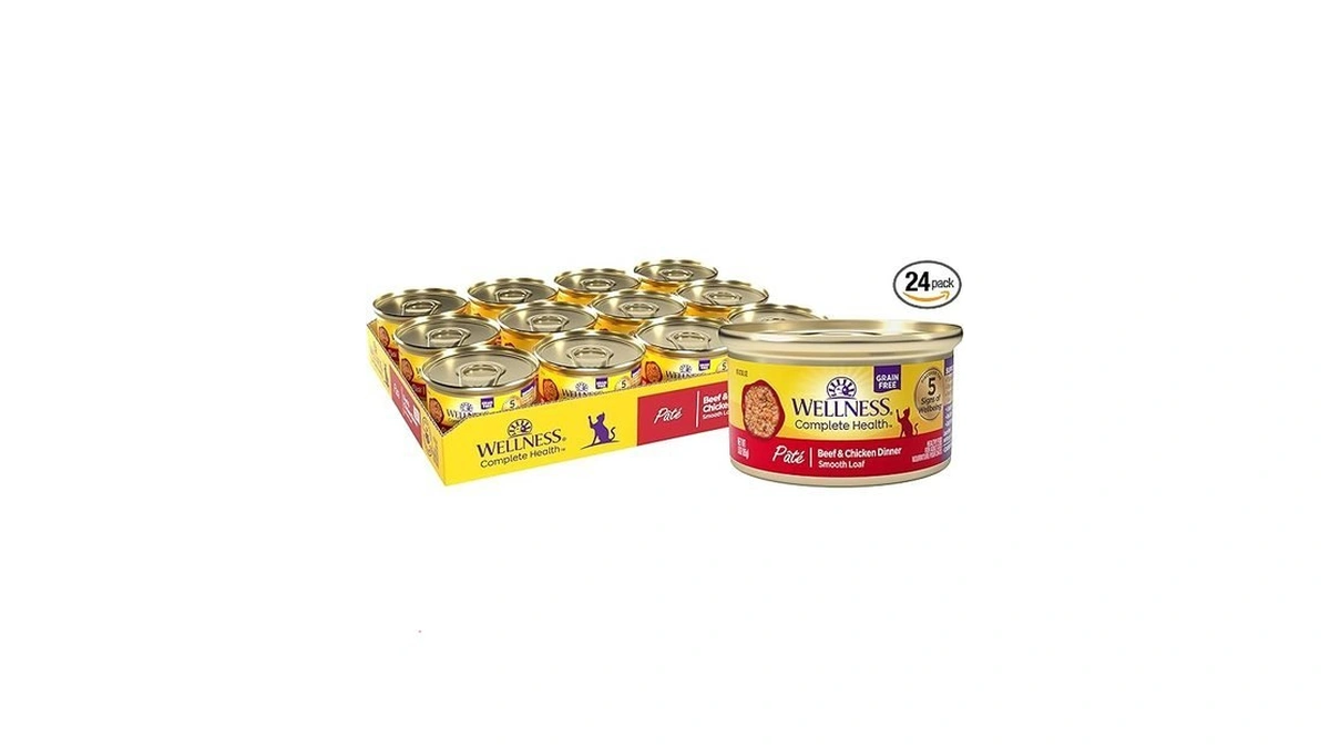Wellness Complete Health Pate Adult Canned Wet Cat Food, Natural,