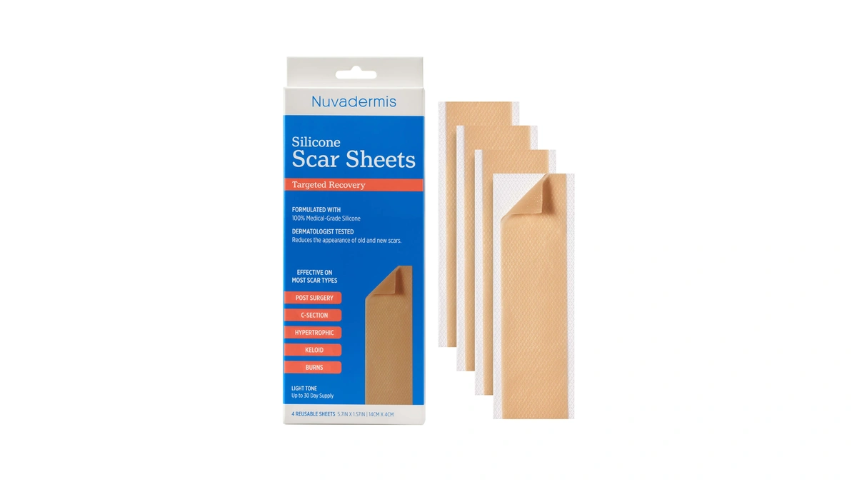 Nuvadermis Silicone Scar Sheets - Extra Long Scar Sheets For