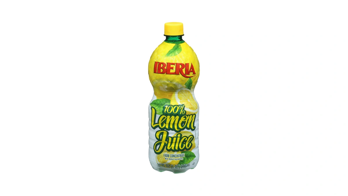 Iberia 100% Lemon Juice From Concentrate, 32 Fl Oz