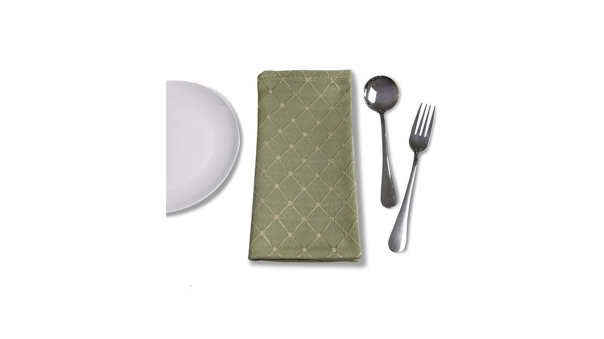 Randall Geometric Diamond Cloth Napkin Set Of 4 (19"×19"), Solid