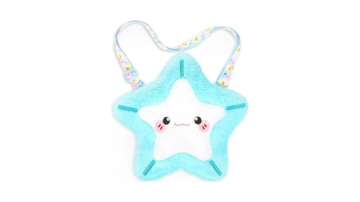 Catchcute Plush Starfish Bag Kids Handbag Crossbody Bag With Zipper,plush