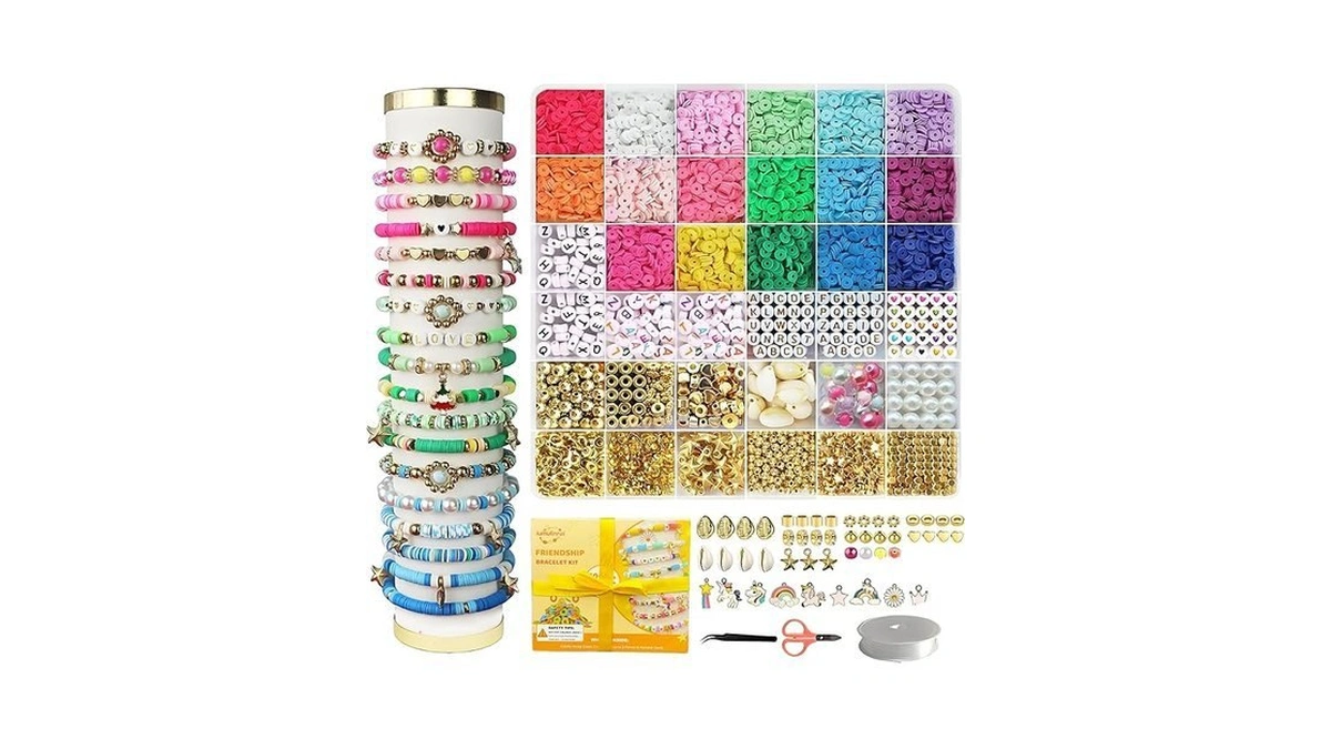 Iumulinrui Friendship Bracelet Kit Concert Bracelets Merch, 5200 Pcs Clay