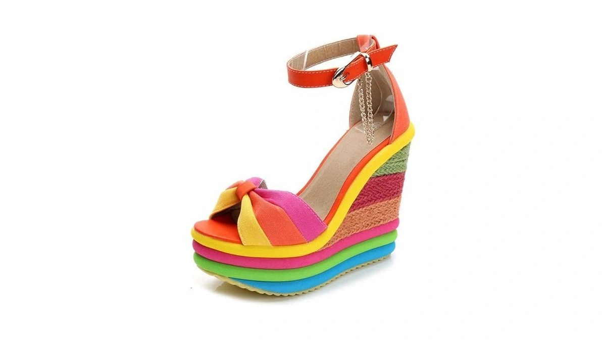 Sarairis Sandals For Women Gladiator Ankle Strap High Heel Platform