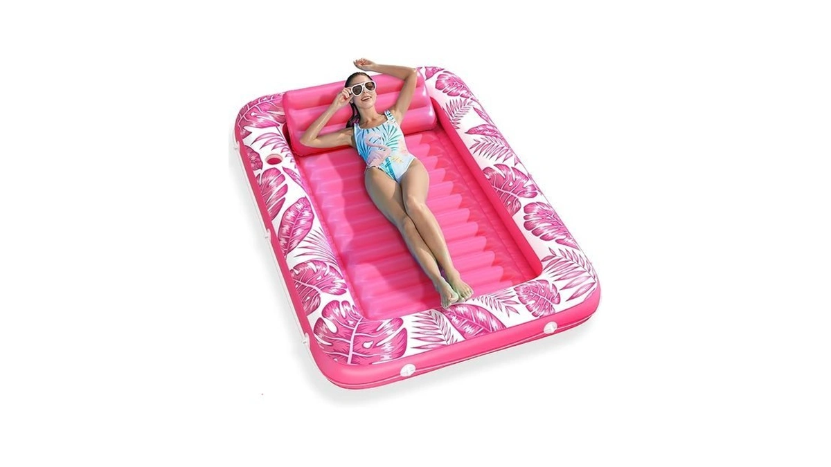 Inflatable Tanning Pool Lounger Float - Jasonwell 4 In 1