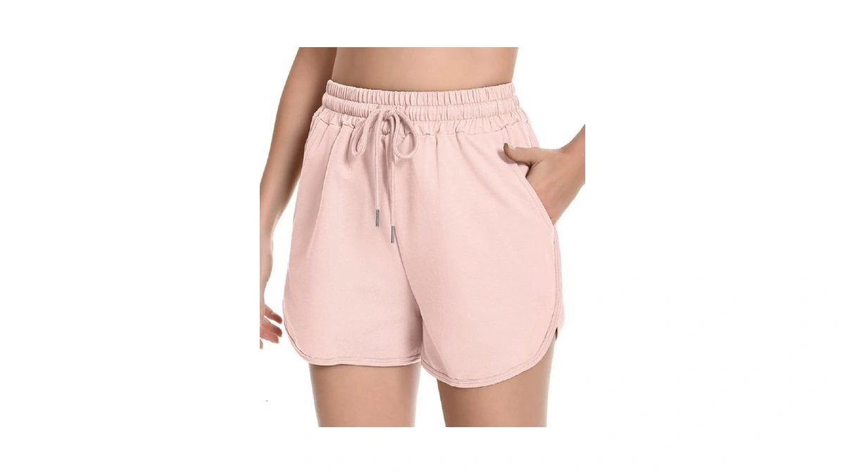 French Terry Cotton Casual Stretch Cycling Shorts Summer Tennis Sport