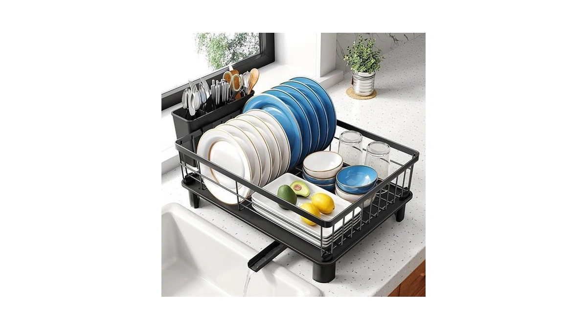 Sntd Dish Drying Rack - Space-saving Dish Rack For Kitchen