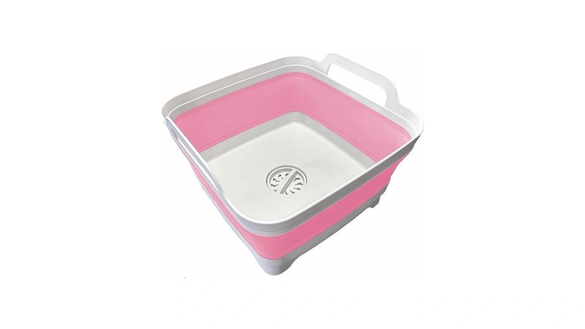 Leemeimei 9l (2.4gal Dish Basin Collapsible With Drain Plug Carry