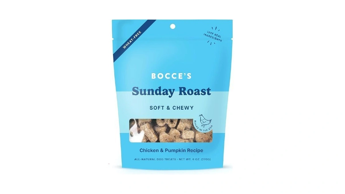 Bocce's Bakery Oven Baked Sunday Roast Treats For Dogs, Wheat-free