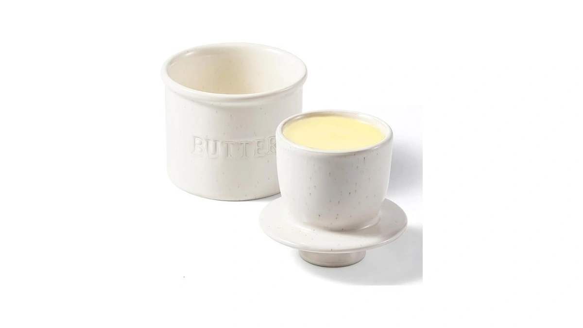 Butter Crock With Lid For Countertop - Ceramic French Butter