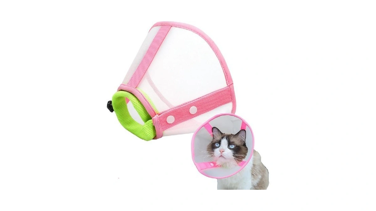 Cat Cone Collar Soft, Lightweight Mesh Recovery E Collar To