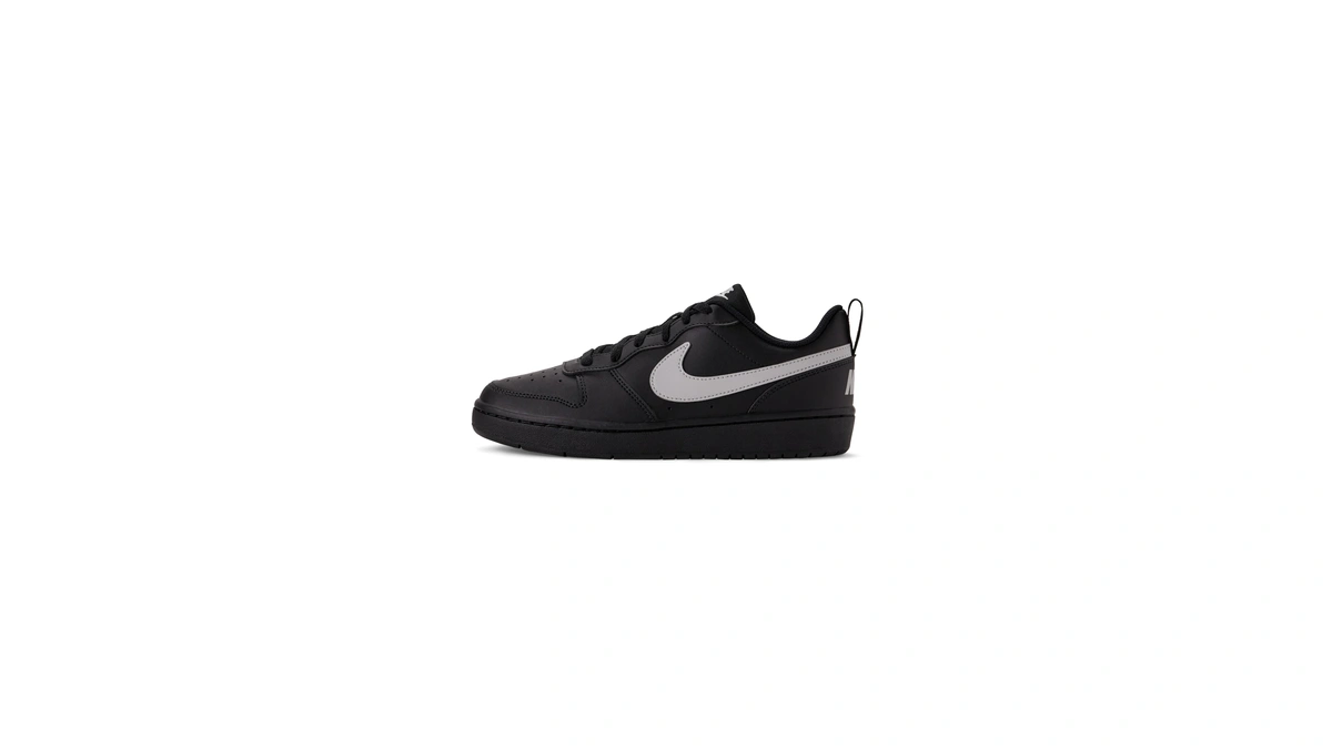 Nike Big Kids' Court Borough Low Recraft Shoes, Black/grey Fog-black,