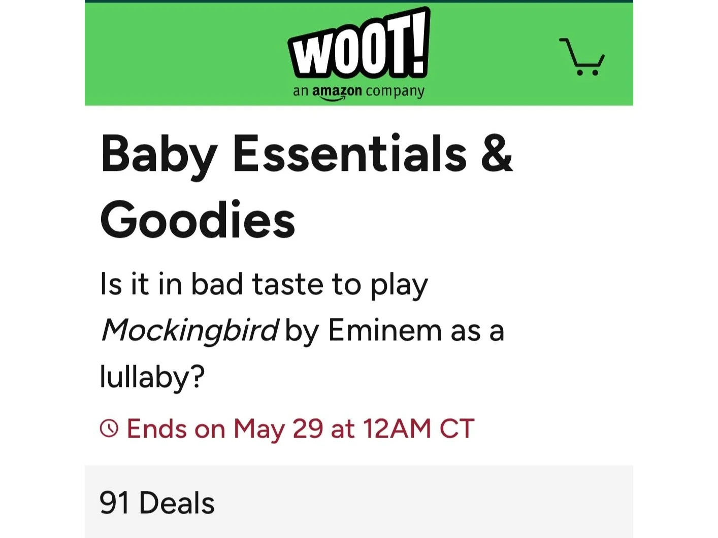 Baby Essentials & Goodies on woot.