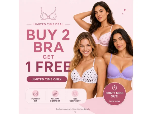 Buy 2 Bra Get 1 Free -Victoria's Secret