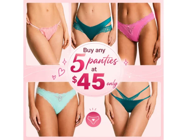 Any 5 Panties 45USD ONLY - Victoria's Secret