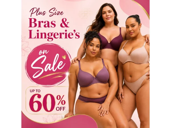 Plus Size Bras & Lingerie's on Sale up to 60%