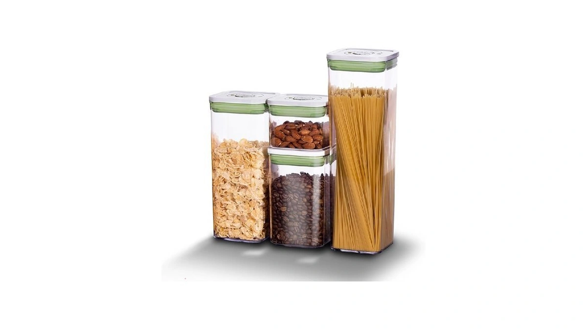 Linoroso Set Of 4 Pop Airtight Food Storage Containers With