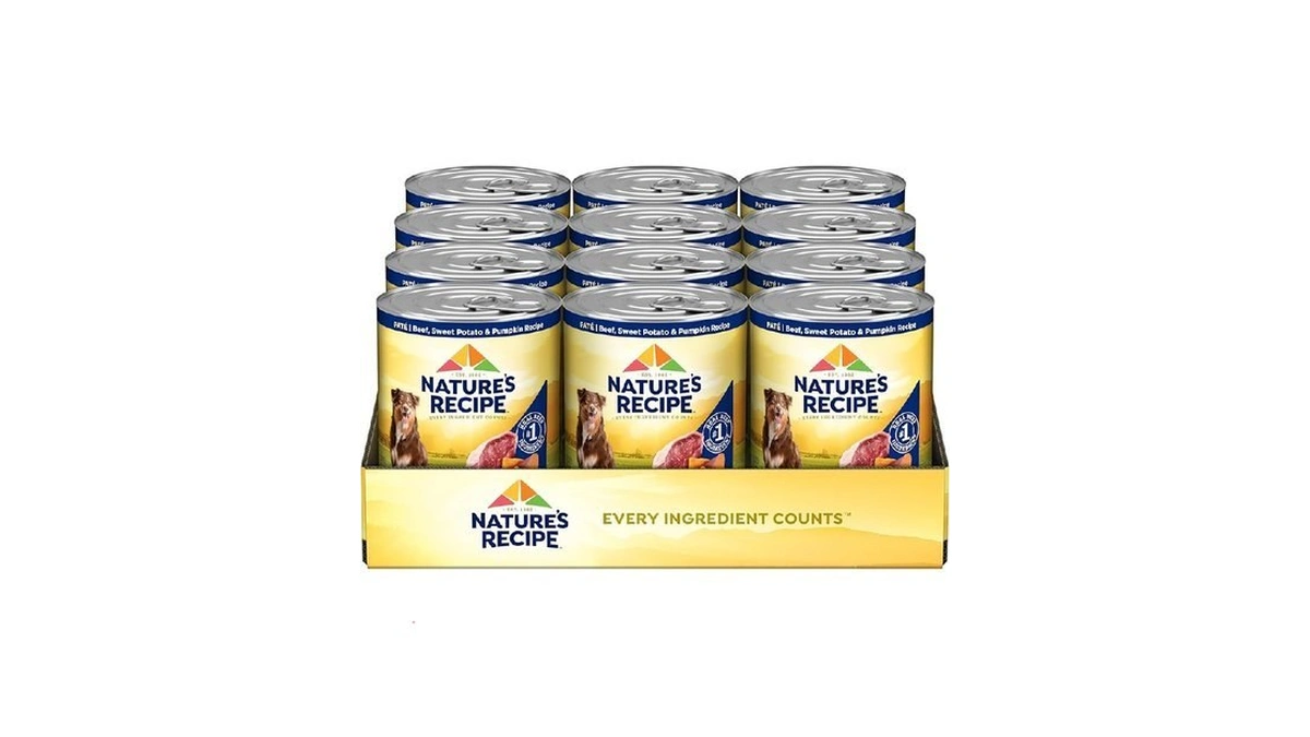 Nature’s Recipe Grain Free Wet Dog Food Beef, Sweet Potato,