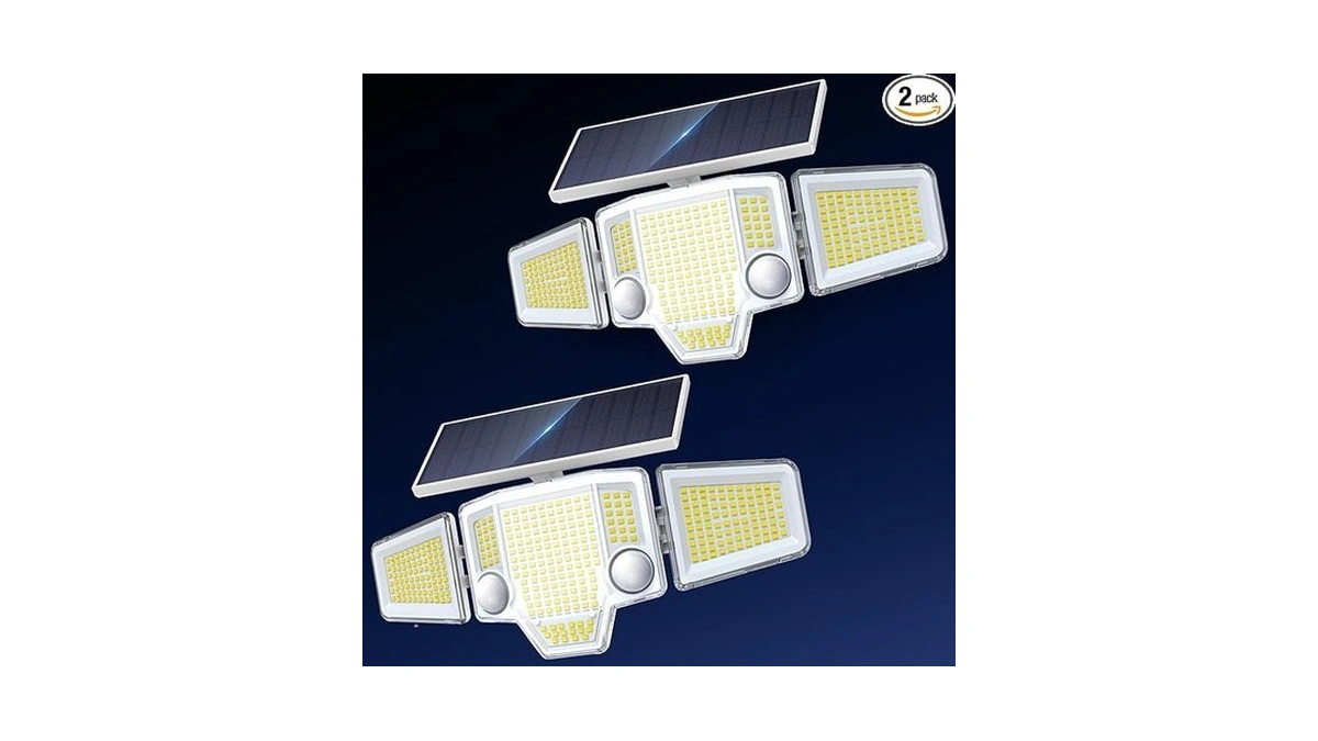 Tuyluxe 2026 Motion Sensor Solar Lights Outdoor With Dual Pir