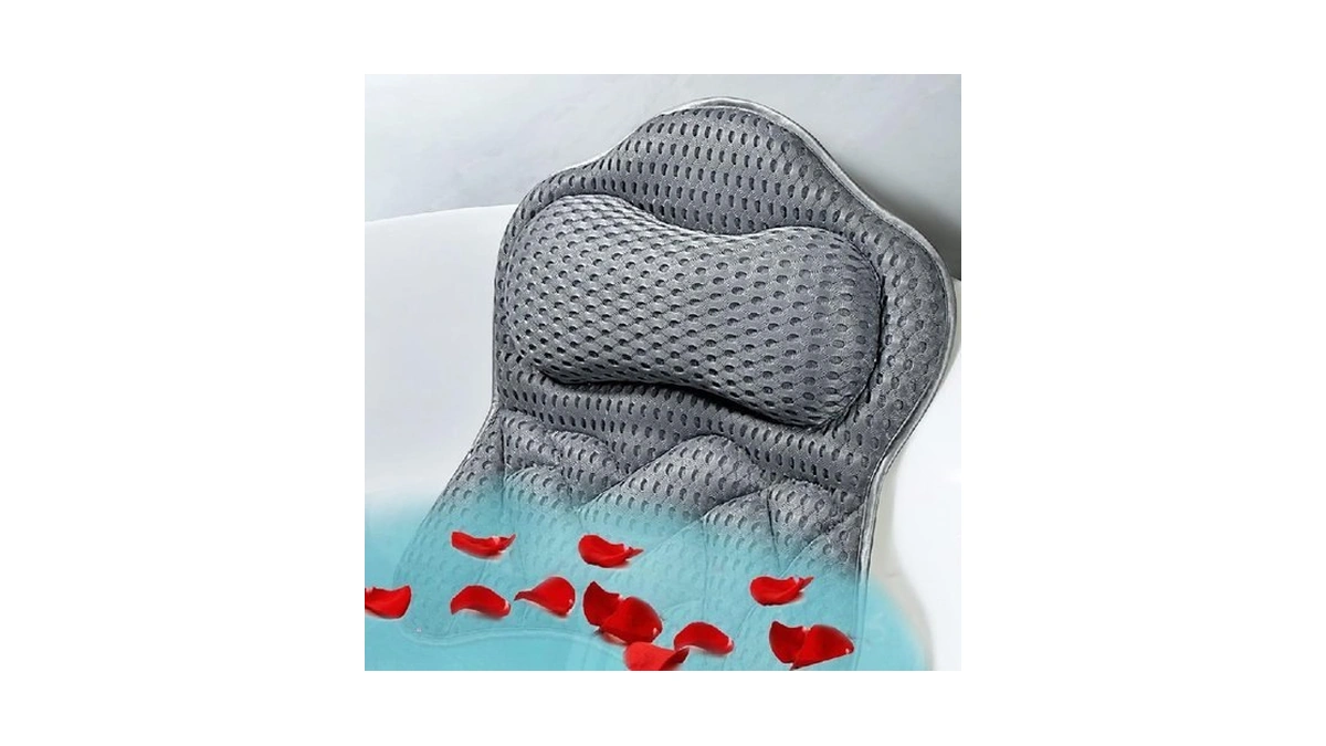 Fitheaven Bath Pillow, Tub Pillow For Bathtub With Strong Non-slip