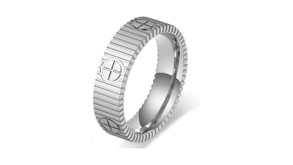 Sfloemm Love Promise Friendship Engagement Ring – Stainless Steel 18k
