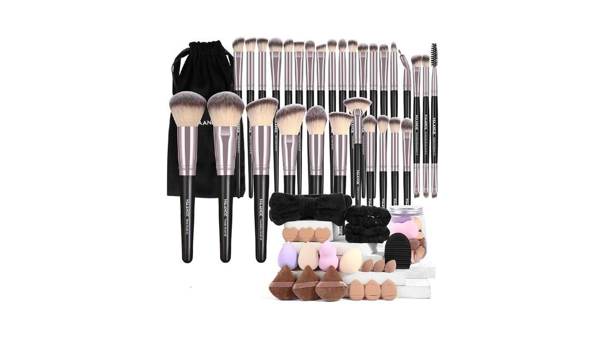 Maange Makeup Brushes 51 Pcs Makeup Kit, Multi-functional Makeup Tool