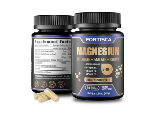 Fortisca Triple Magnesium Complex 500mg 7 In 1 Magnesium Supplement