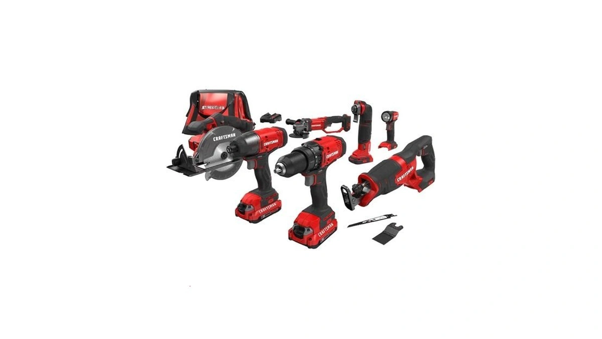 Craftsman V20 Power Tool Combo Kit, 7-tool Cordless Power Tool