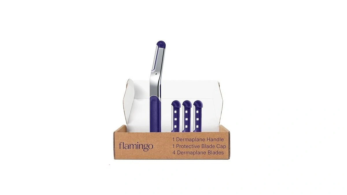 Flamingo Dermaplane Starter Set, Face Razors For Women, Smooth Skin,