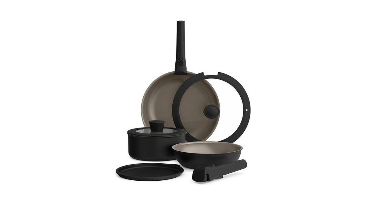 Bella 8 Piece Removable Handle Cookware Set, Fits-anywhere™ Kitchenware W