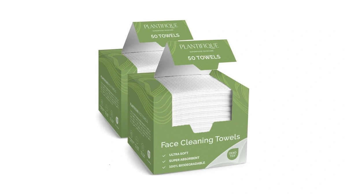 Plantifique Disposable Face Towels Xl 10"x12" - 100% Biodegradable Viscose