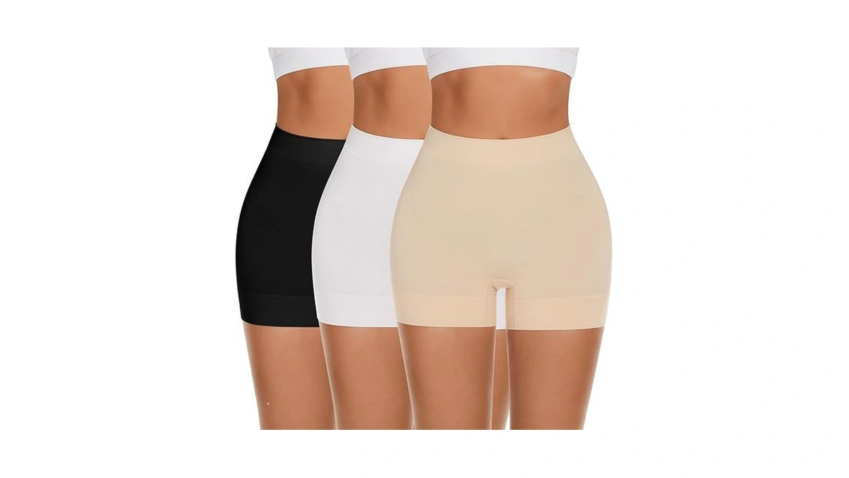 Fresbeit Slip Shorts For Women Under Dress, Boyshorts Panties Anti