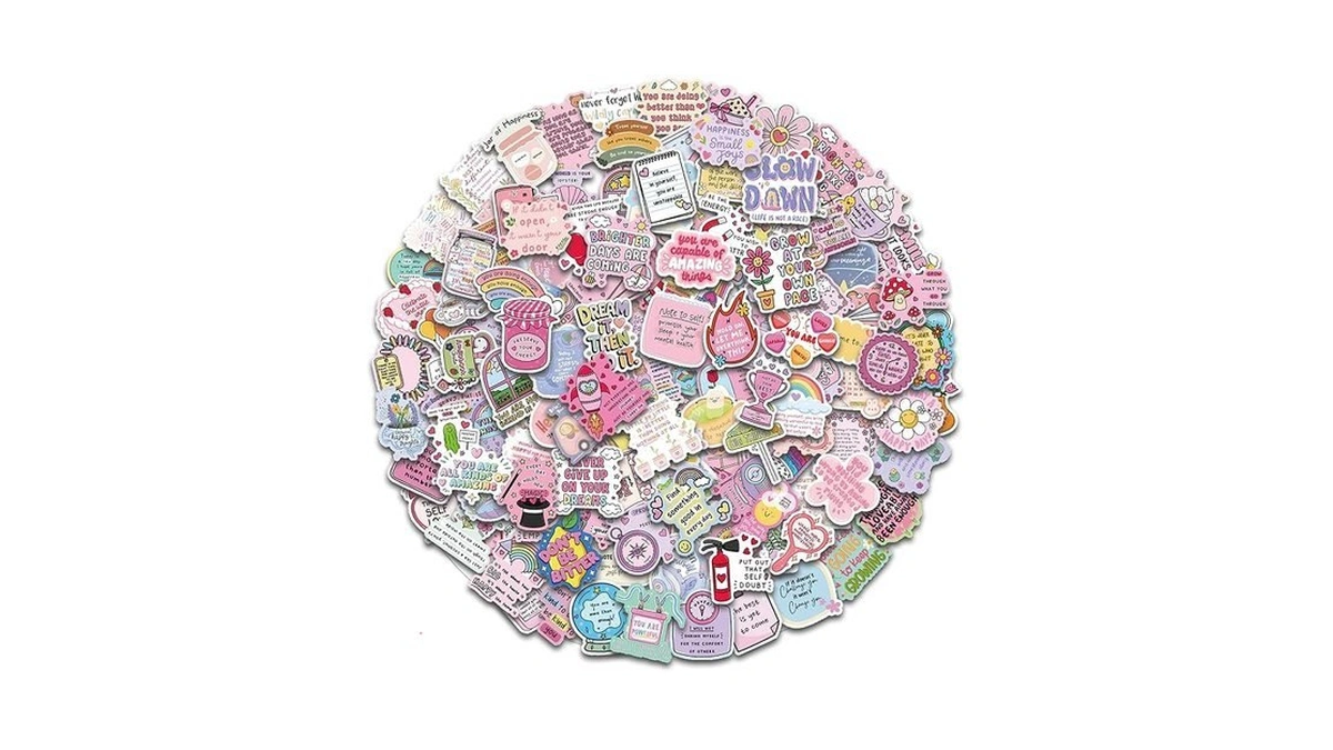 200 Pcs Inspirational Holographic Stickers For Adults,vinyl Cute Positive Motivational