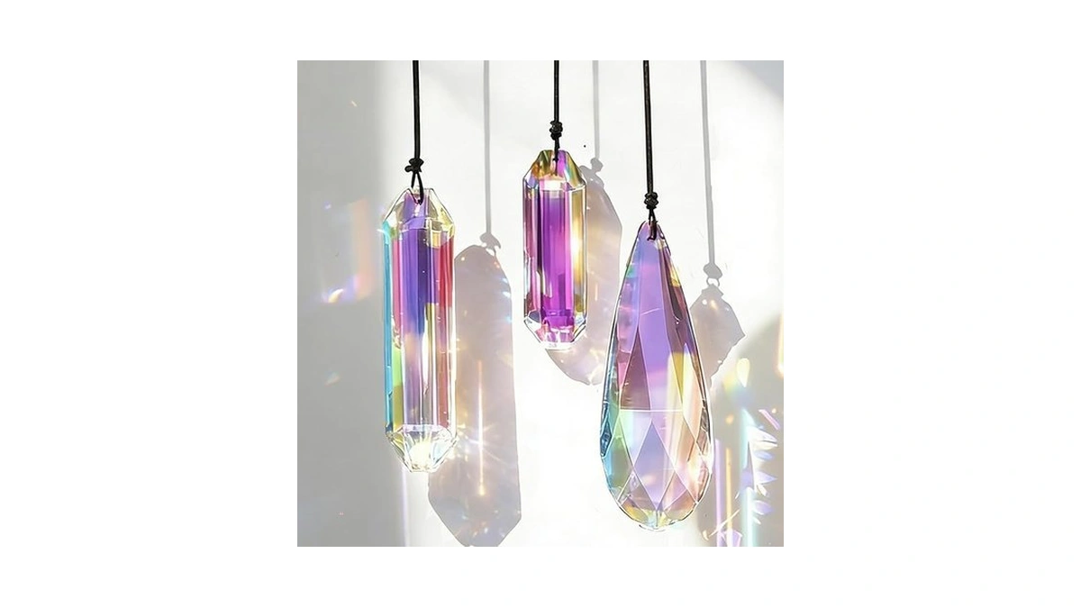 3pcs Crystal Suncatchers For Window Hanging,sun Catcher Crystals With Glass
