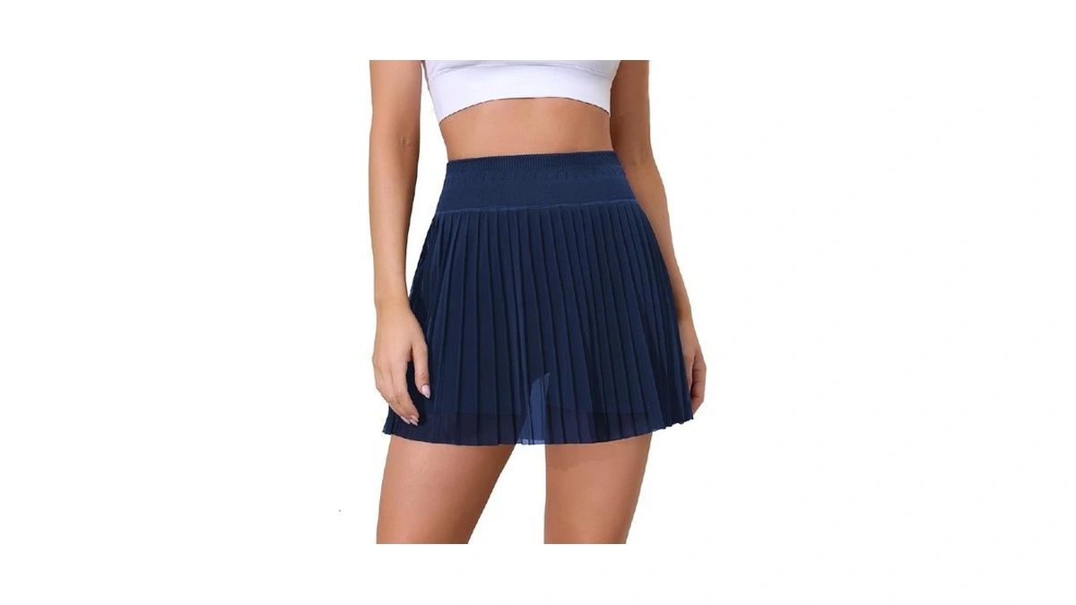 Attraco Womens Tennis Skirt Pleated Golf Skorts With Pockets Pickleball