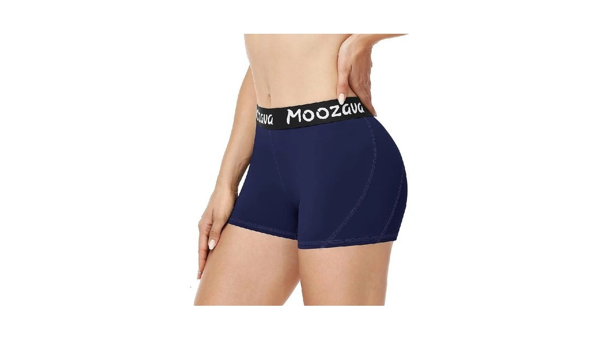 Moozava Volleyball Shorts Womens - 3"/5"/8" Compression Spandex Shorts For
