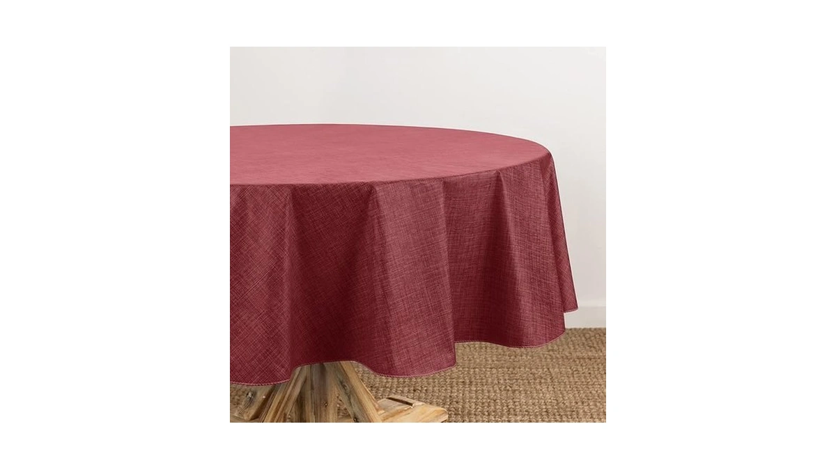 Elrene Home Fashions Monterey Linen Inspired Water- And Stain-resistant Vinyl