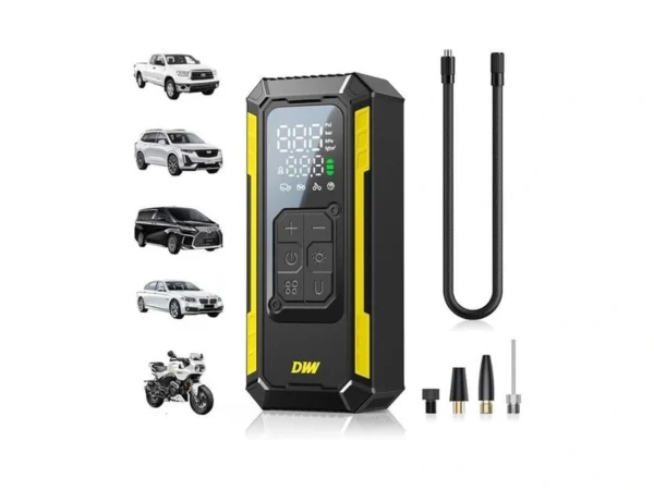 Dww Tire Inflator Portable Air Compressor, 150 Psi Cordless Air