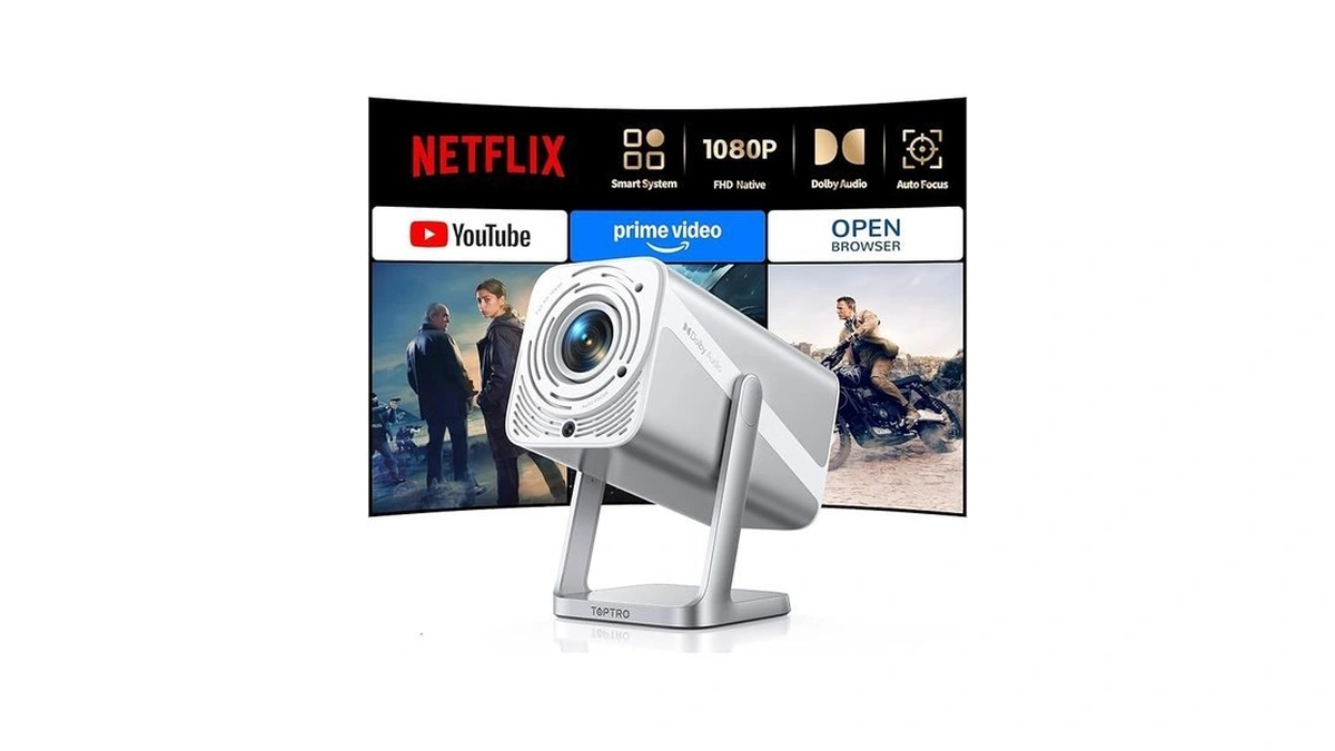 [4k Support/auto Focus/360°adjustable Stand]smart-projector-4k With Wifi 6 And Bluetooth5.2, Native