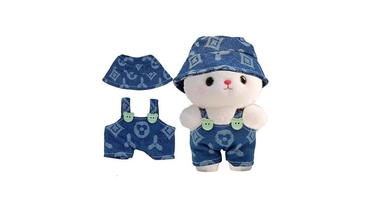 Lukxi 17cm Clothes Set(only Outfit), Hat & Overalls Set For